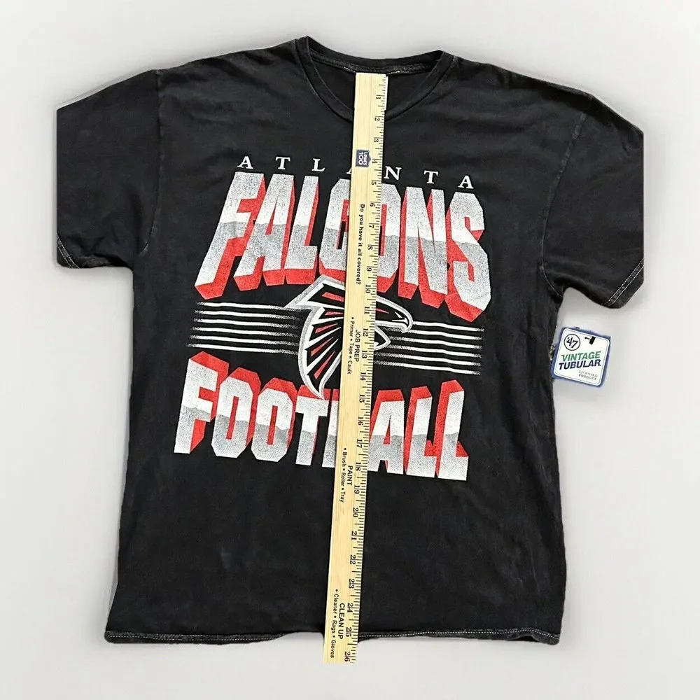 Atlanta Falcons '47 Brand Vintage Tubular Large Shirt Black‎ New With Tags
